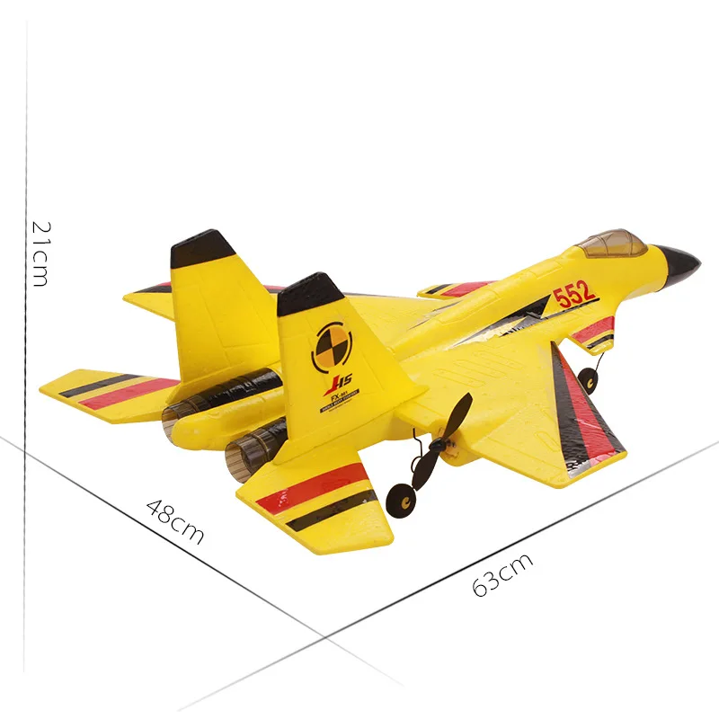 Плеер 63 см большой rc fighter FX-861 4 CH фиксированное крыло rc-планер Электрический пенопласт трюк RC самолет планеры игрушечные самолеты до 500 м