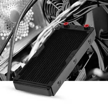 

Hot 240MM Aluminum Computer Ra/diator Water Cooling Cooler 18 Tubes Heat Exchanger CPU Heat Sink