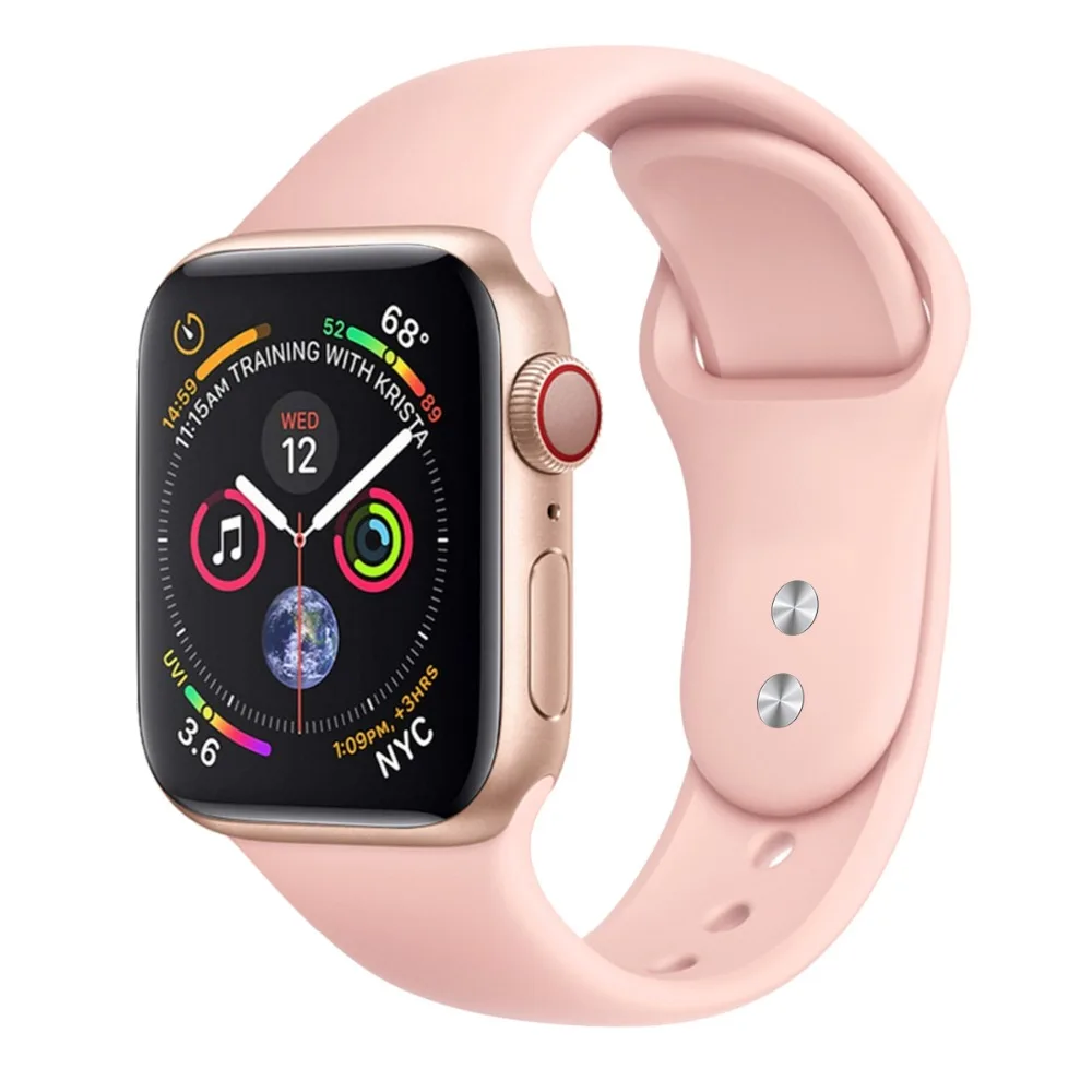 OSRUI Sport Silicone Strap For Apple Watch band 4 3 iwatch band 42mm 38mm 44mm 40mm pulseira correa Bracelet watch Accessories OSRUI Sport Silicone Strap For Apple Watch band 4 3 iwatch band 42mm 38mm 44mm 40mm pulseira correa Bracelet watch Accessories