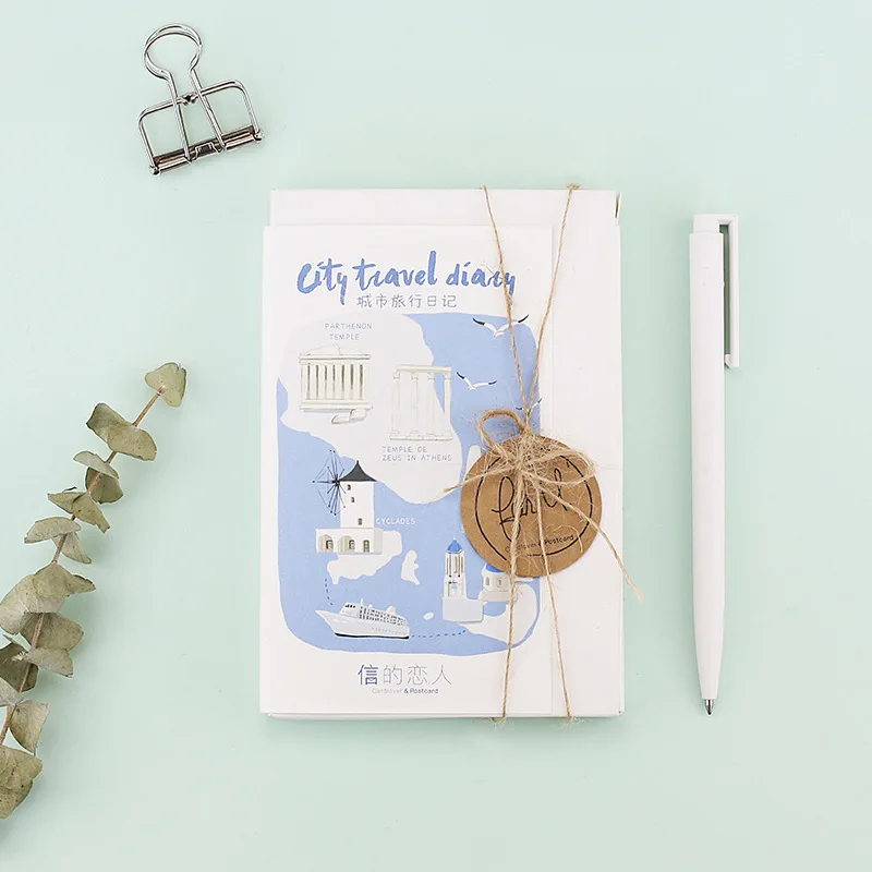 

30 Pcs/Set Novelty City Travel Diary Postcard /Greeting Card/Message Card/Christmas and New Year gifts