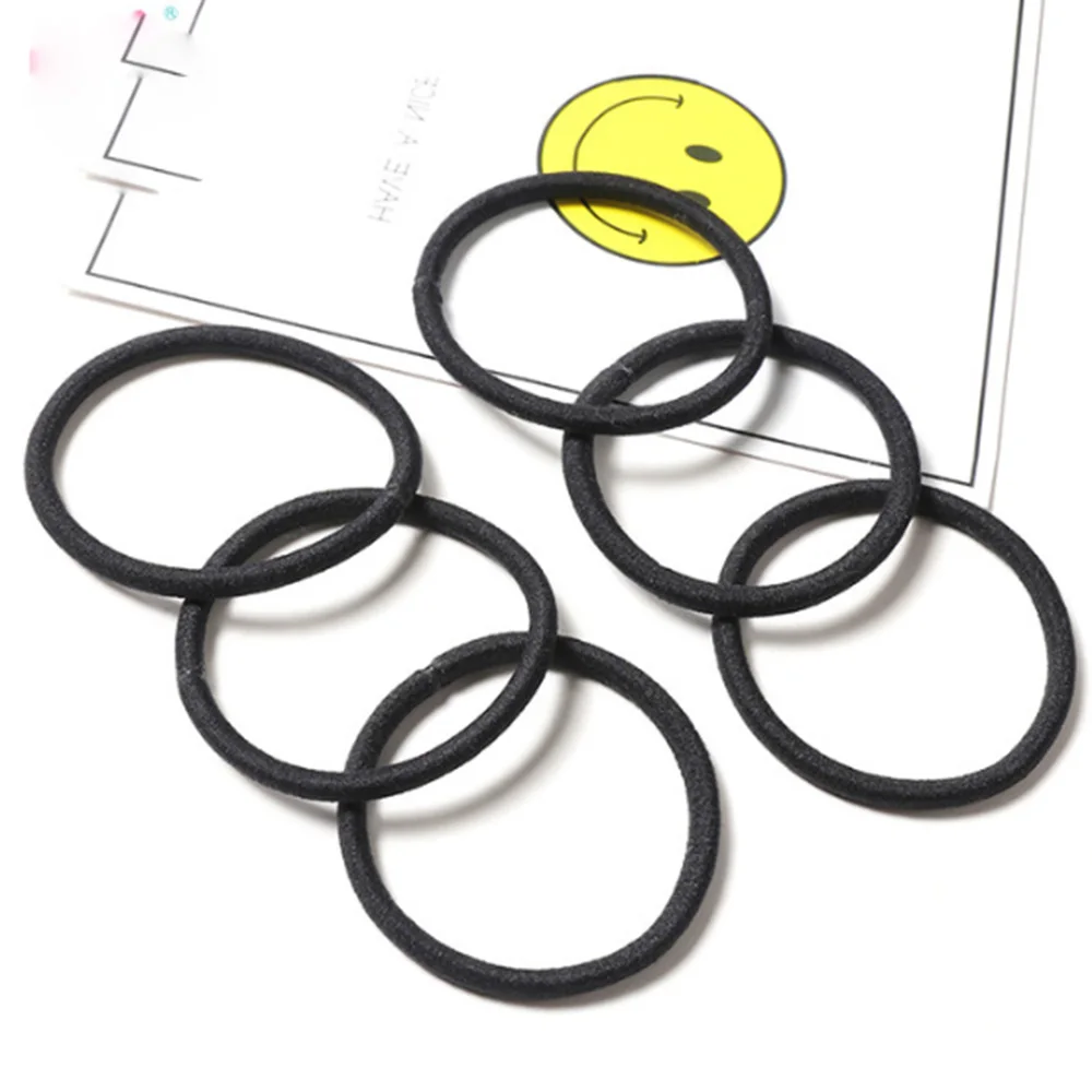 

10Pcs/Set Black Elastic Hairbands for Girls Fashion Women Scrunchie Gum for Hair Accessories Elastic Hair Bands