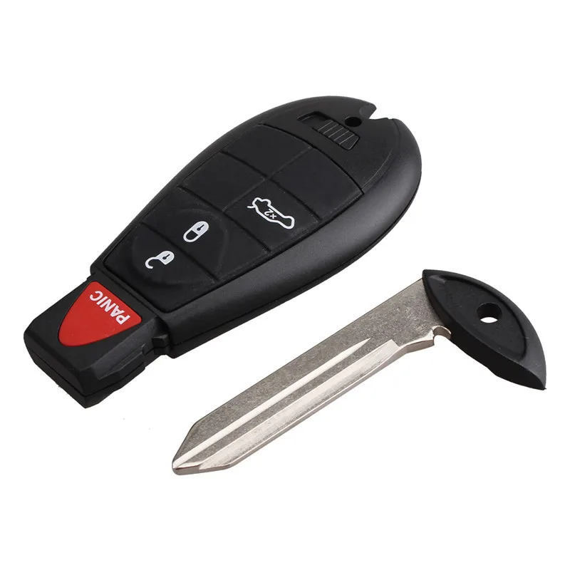 

4 Buttons 433MHZ Replacement Keyless Entry Car Key Fob Remote Fit For Dodge Challenger Charger 300 Refit Replacement Car Key
