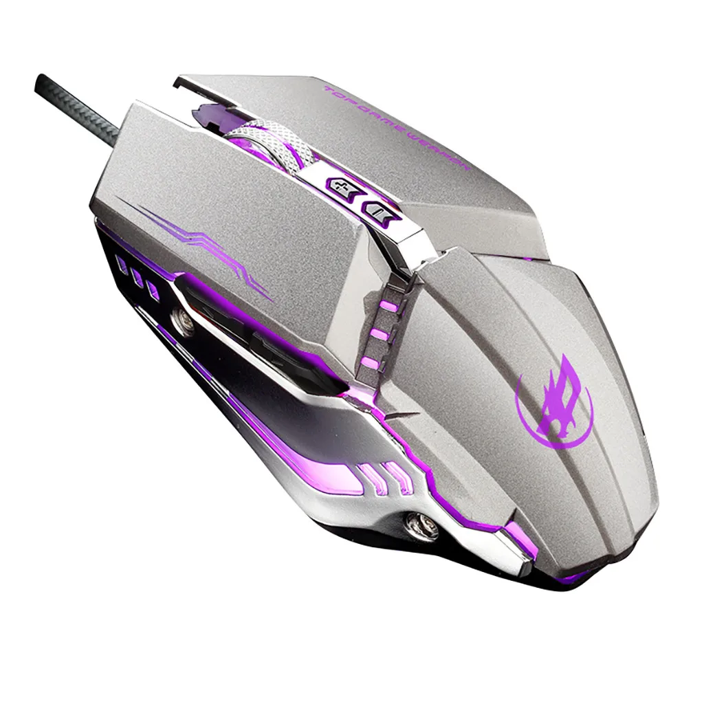 

Wired Gaming Mouse 6 Keys 3200 DPI Adjustable Programmable LED Optical USB Computer Mouse Gamer Ergonomic Mice 611#2