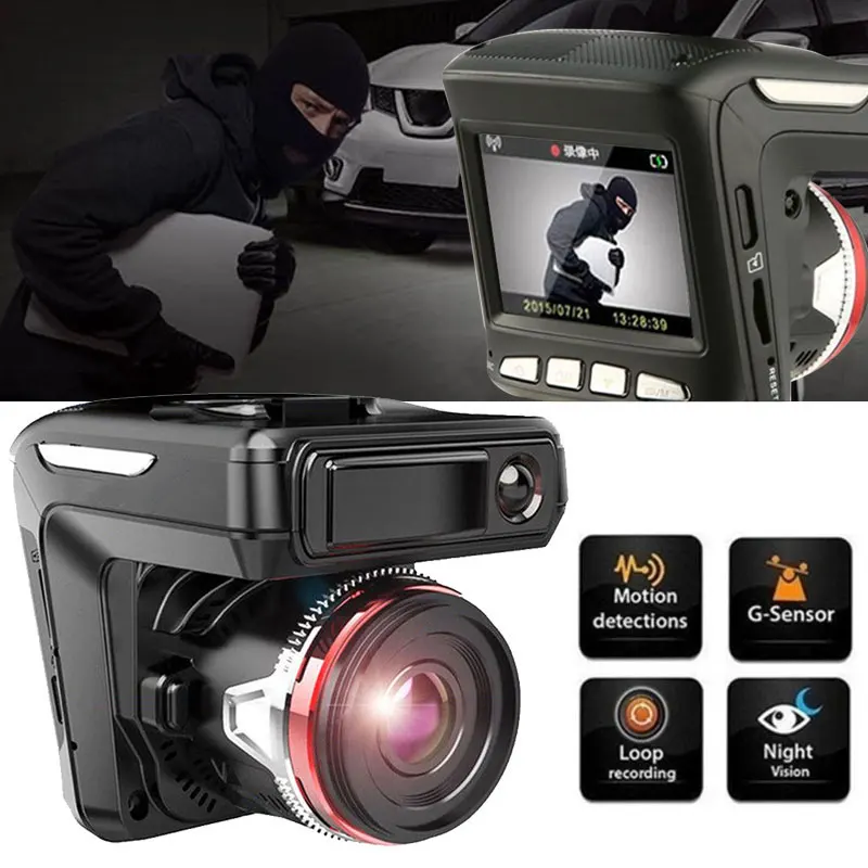

2018 Vehicle Video Recorder Ultrathin Dash Camera 2in1 Driving Portable Auto Driving Recorder Camera Electronics