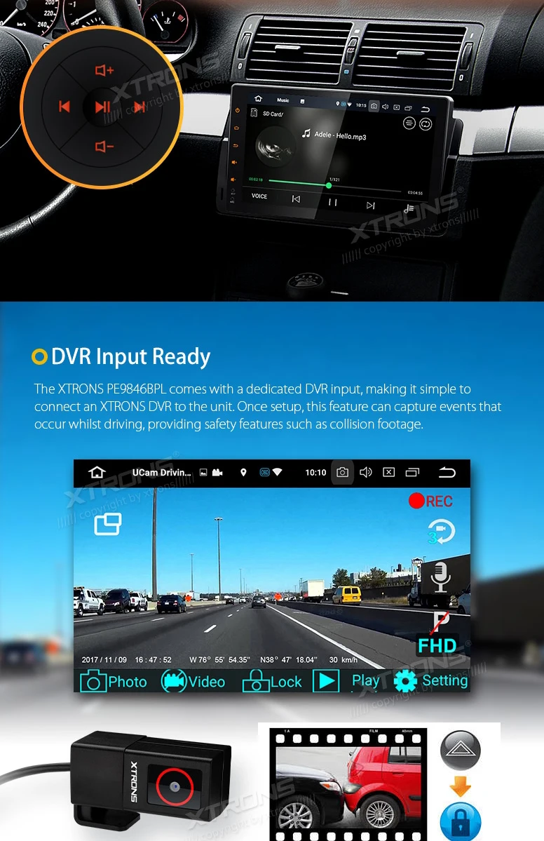 Perfect 9" Android 8.0 Oreo OS Car Multimedia Navigation GPS Radio for BMW E46 1998-2006 & BMW E46 M3 2000-2006 with 4GB RAM 32GB ROM 15