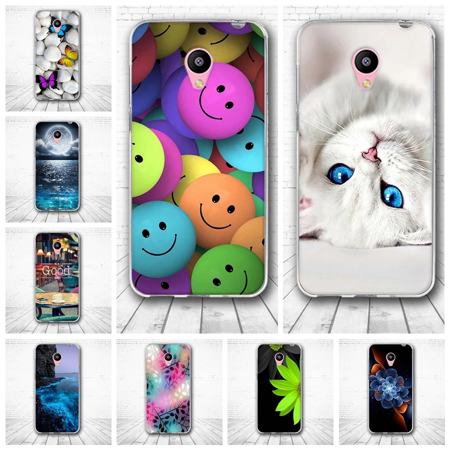 

For Coque Meizu M2 Mini Case Cat Silicone Back Cover For Meizu M2 Mini Meilan M2 Phone Cases Capa For Meizu M2mini Bag