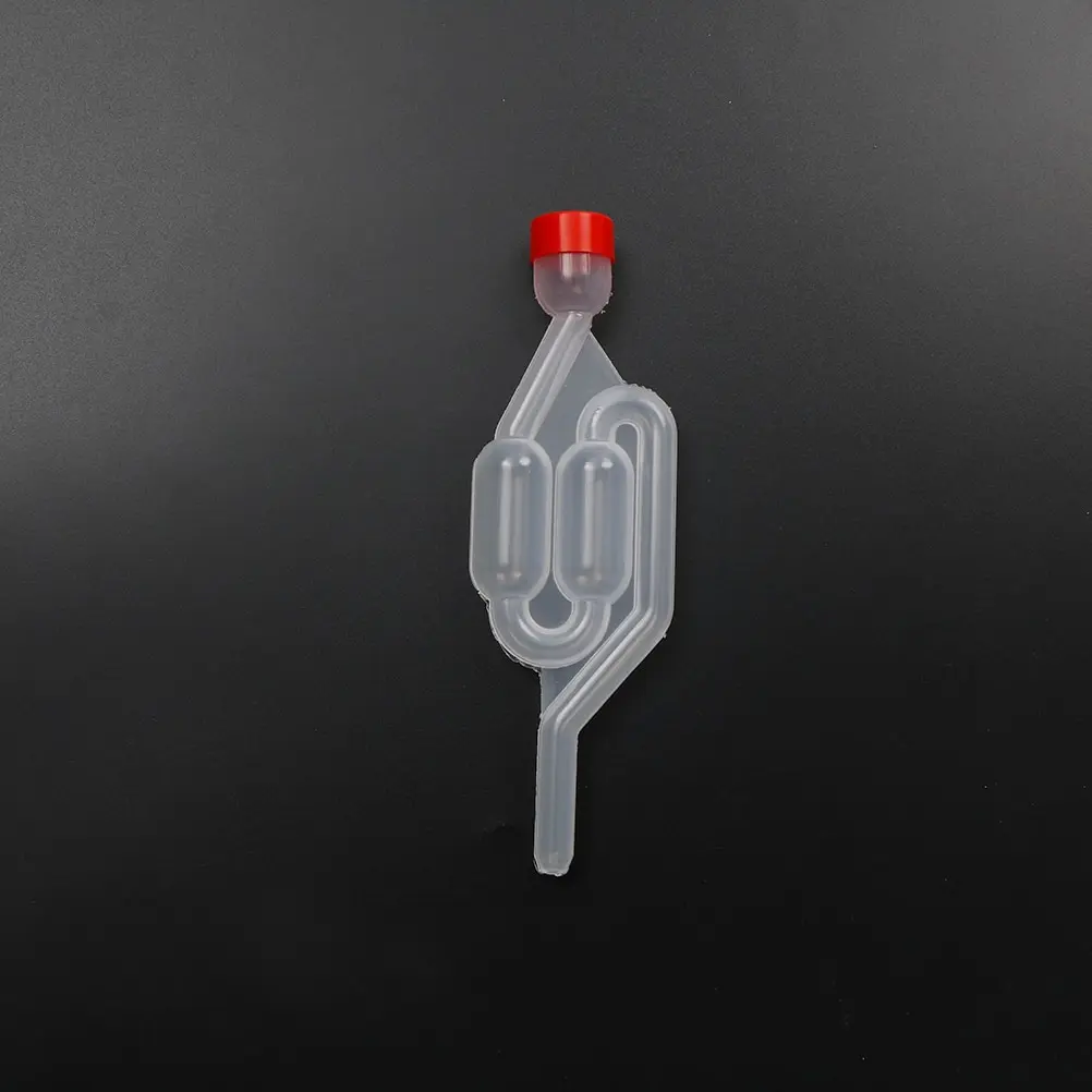 One-way Exhaust Water Seal Valve With Cork Airlock Homebrew Air Lock Bubble Grommet Wine Maker With Stopper