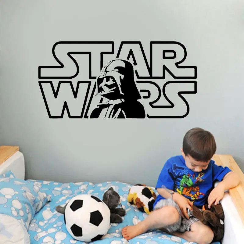 

Darth Vader Dark Side Star Wars Vinyl Home Decor Sticker Children's Bedroom Wall Decals Kids Room Decoration Murals Poster 3503