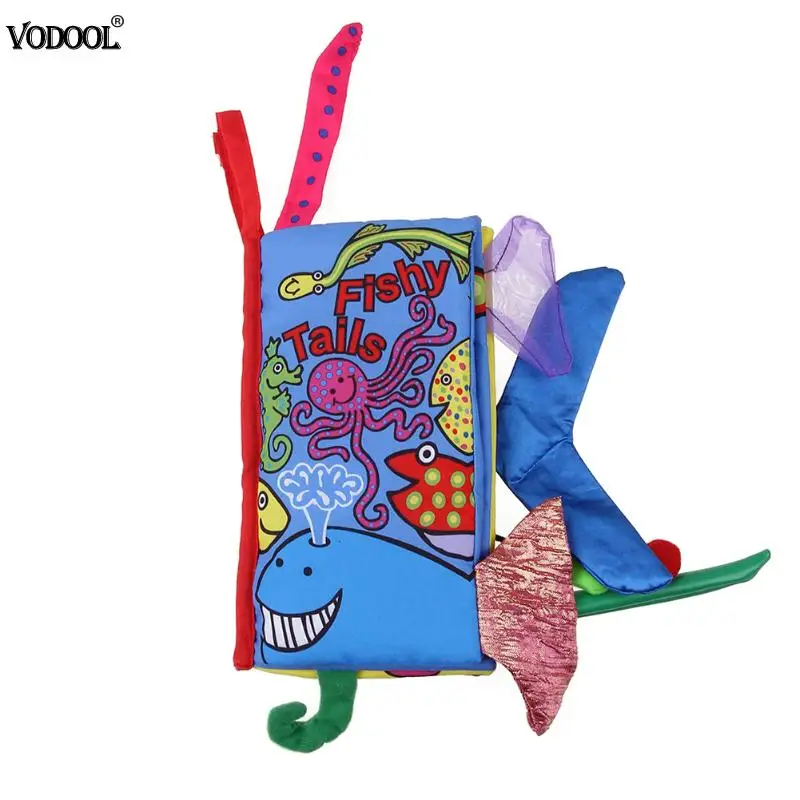 Soft Cloth Book for Baby Cartoon Ocean Animals Knowledge Cloth Books Childrens Room Decor Baby Infant Early Development Books Soft Cloth Book for Baby Cartoon Ocean Animals Knowledge Cloth Books Childrens Room Decor Baby Infant Early Development Books