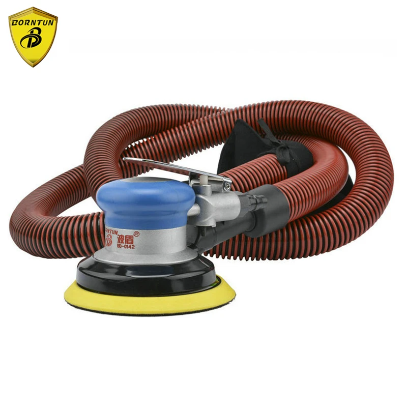 

125mm Borntun Pneumatic Air Sander 5-inch Air Sander with Vacuum Polishing Air Polishers Vacuum Function 5-in Air Buffing Sander