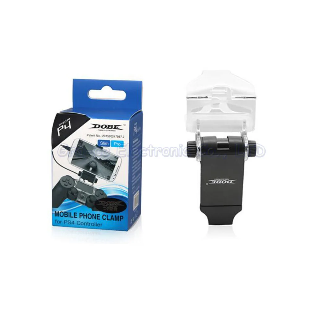 Koop 5 Stks partij Smart Telefoon Clip Clamp Mount Verstelbare Beugel Handset voor Sony Playstation 4 PS4 Gamepad Smart Clip Houder + OTG Kabel