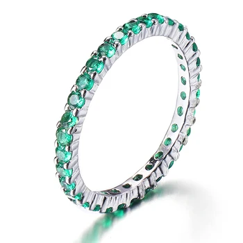 

Hermosa Big Promotion Round Green Tourmaline Party Rings For Women Hermosa New Bands Jewelry Ring Size 7# 8#