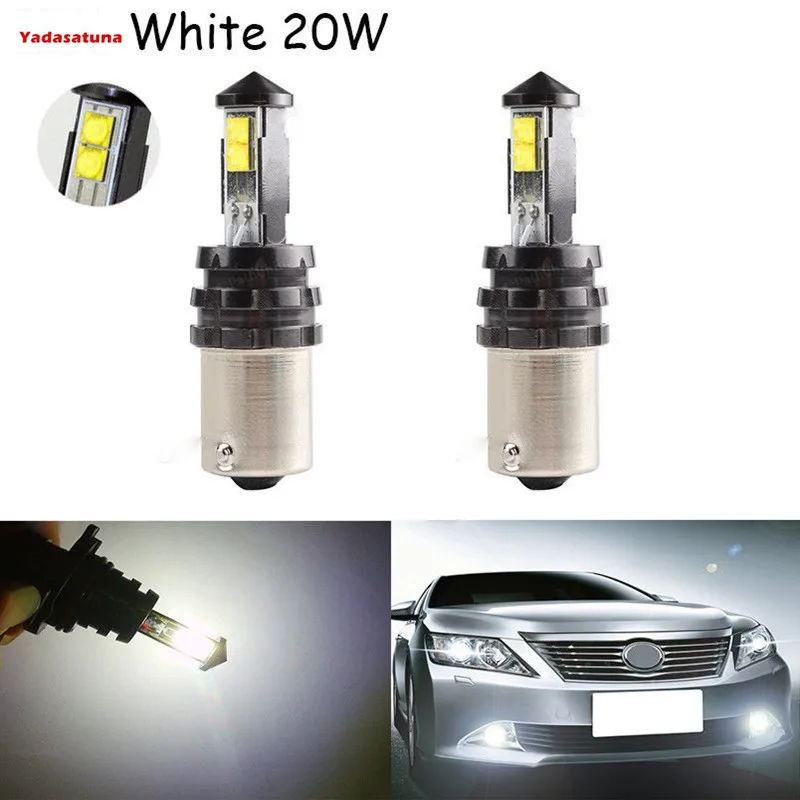 Cree XP E Chips светодиодный 1156 P21W BA15s 20W 1300 1600lm 6500 7500K ac / dc12v 24 a su Time luz blanca oro TRANSPAR|chip led|chip led