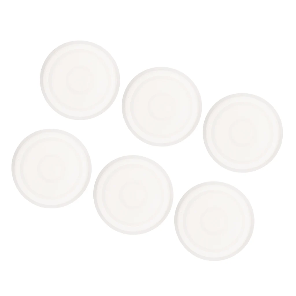 6 Sets Round DIY Silicone Cup Pad Water Cup Mat Holder Silica Gel Ornament Epoxy Resin Craft Molds