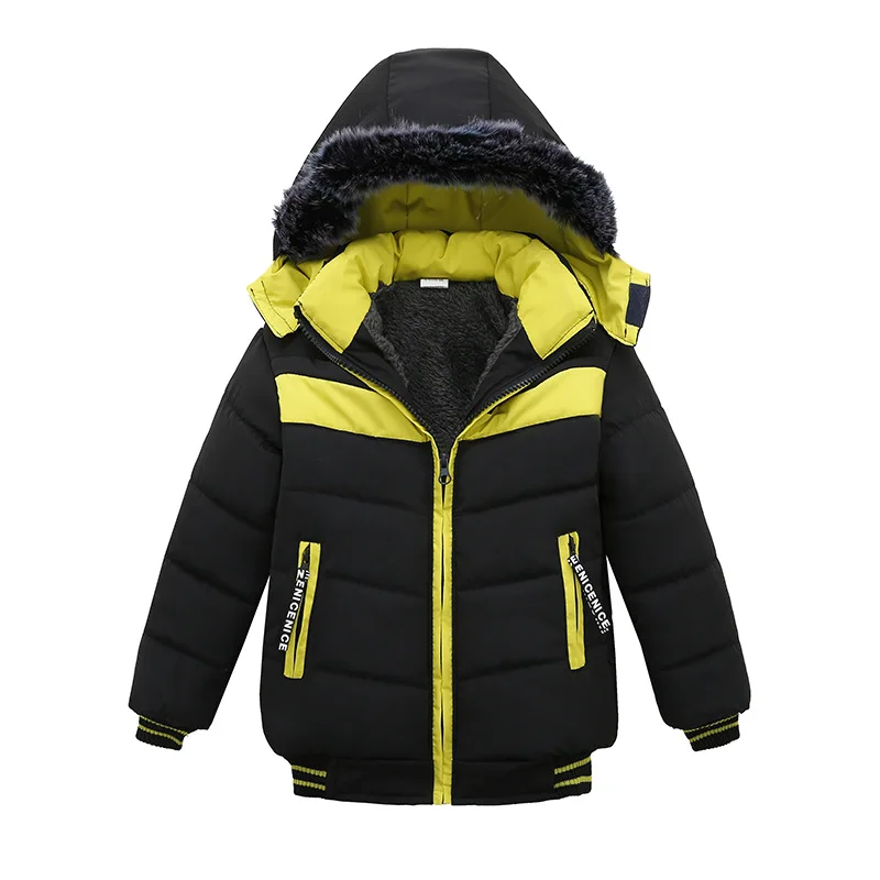 Зимнее теплое Детское пальто Верхняя одежда для детей Детская одежда ветрозащитные куртки для маленьких мальчиков и девочек одежда для малышей от 1 до 4 лет