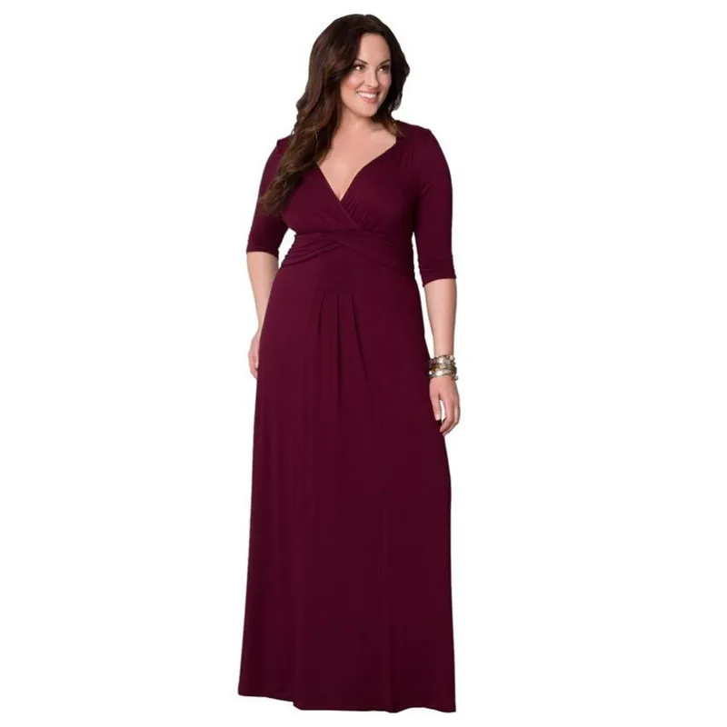 Burgundy plus size maxi dress Burgundy plus size maxi dress