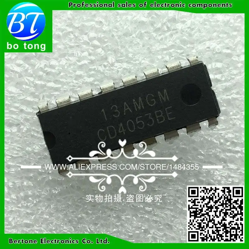 

200PCS CD4053BE DIP16 CD4053 DIP new and original IC