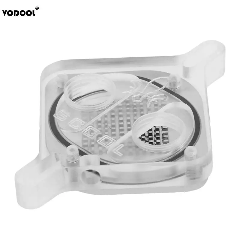 

VODOOL Universal North and South Bridge Acrylic Waterblock G1/4 Computer Water Cooling Support 47-66mm Water Block With Screws