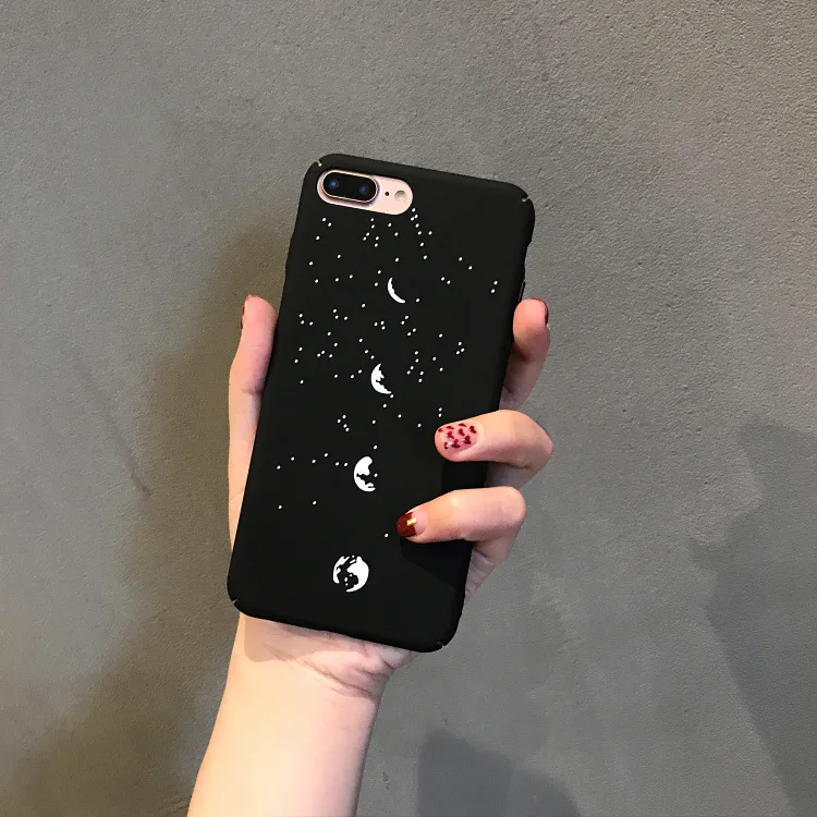 Новинка Модный черный чехол для iphone 7 plus мобильный телефон оболочка простой