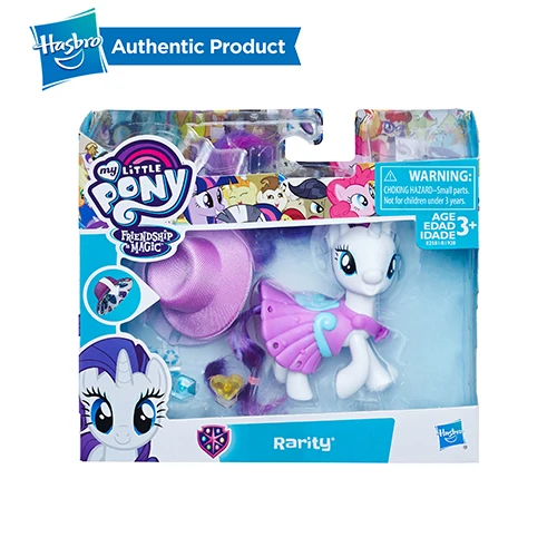 Hasbro My Little Pony школа дружбы Рарити звездный свет проблеск Эпплджек Коллекционная Фигурка модель для детей Подарки кукла - Цвет: RARITY