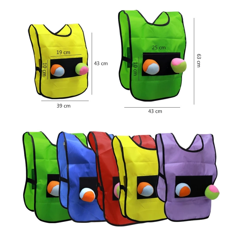 Dodge It Tag Dodgeball Vest Sports Sticky Toys Adults Children Kindergarten School Outdoor