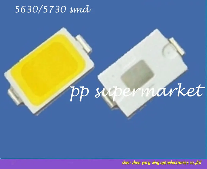 1000pcs 0.5W 1/2W 5630 / 5730 LED Warm White SMD Chip Corn Bulb Lamp Light Diode | Лампы и освещение