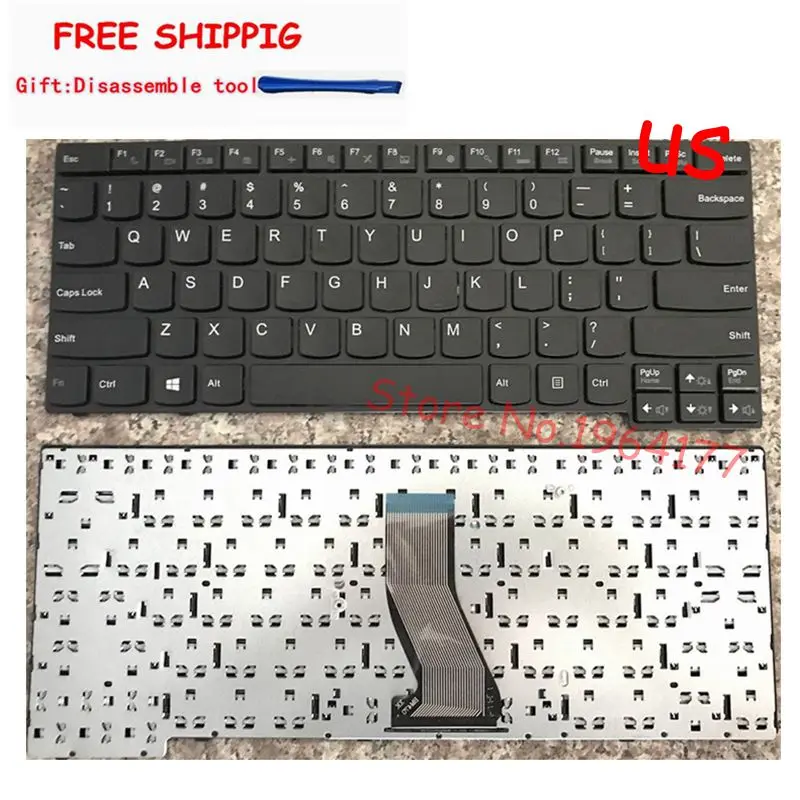 US New Keyboard for Lenovo E40-70 E40-30 E40-45 E40-80 E40-81 E41-70 E41-80 Laptop Keyboard