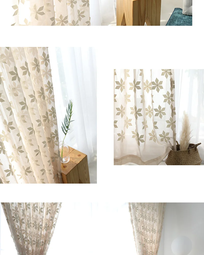 Innermor кленовый лист вышитые шторы для гостиной тюль для спальни вуаль искусственная льняная занавеска для кухонного окна по