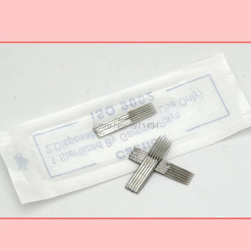 Новые 6*3 контакты татуировки татуаж руководство брови microblading иглы для ручной для бровей татуировки ручка для