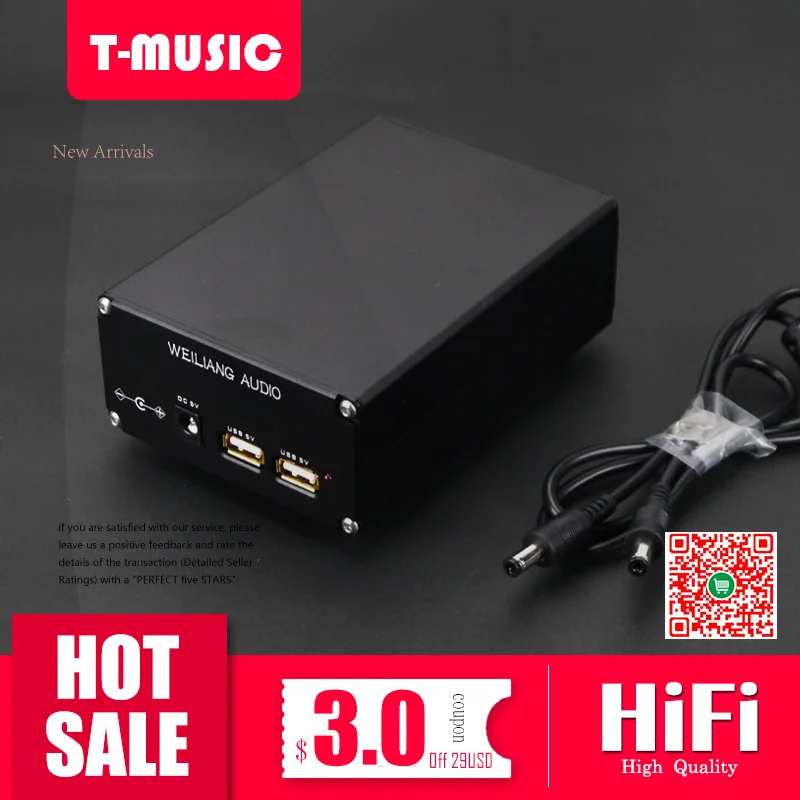 

Hifi 15W Linear Power Supply Supports USB Dual 5V Output For XMOS DAC Digital Interface Mobile Phone