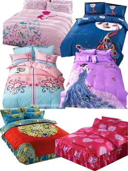 

Solstice Home Textile Autumn Dark Flower Series Sheets 4 Piece Bedding Quilt Cover Bed Cover Pillow Case