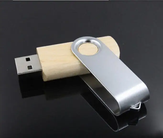 ODM OEM Custom Wedding Photography Encord LOGO Wooden Clip + Box USB 2.0 Version memory flash stick pen drive