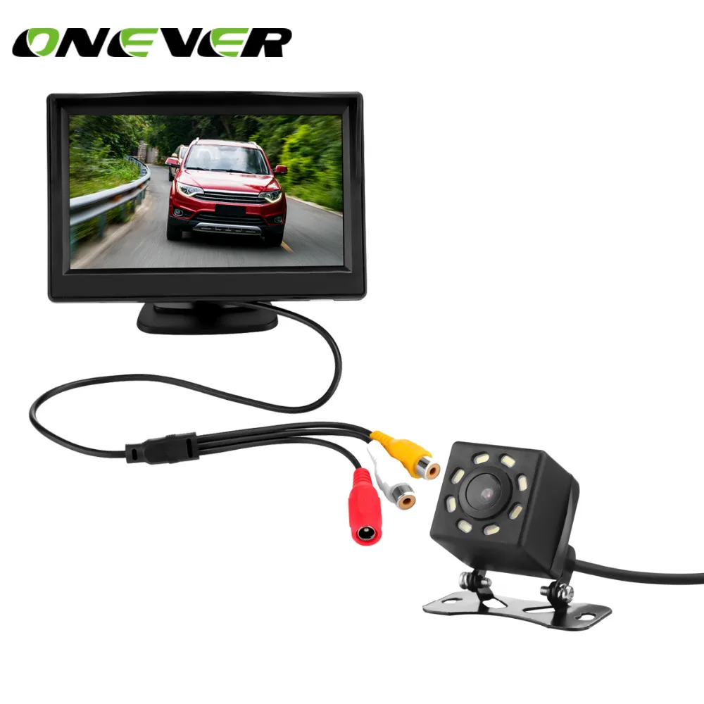 5 Inch TFT LCD Car Rear View Display Monitor Kit with Waterproof Night