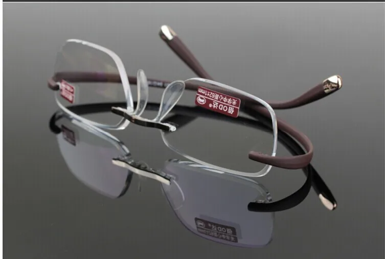 Tr90 без оправы высокого класса бизнес коммерческий с коробкой анти-отражение покрытием очки для чтения+ 1,0+ 1,5+ 2,0+ 2,5+ 3,0+ 3,5+ 4,0