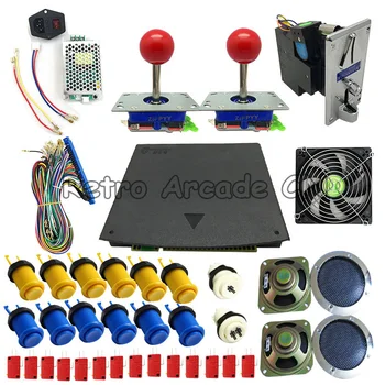 

DIY Arcade Kit with Pandora 520 in 1 Jamma Game Board Harness Coin Selector Joystick Button power supply for DIY Arcade machines