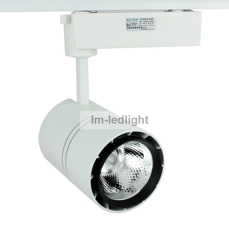 

track light 20W 3 phase led shoes spotlight warm day cool white 85-265V iluminacao free ship 10pcs