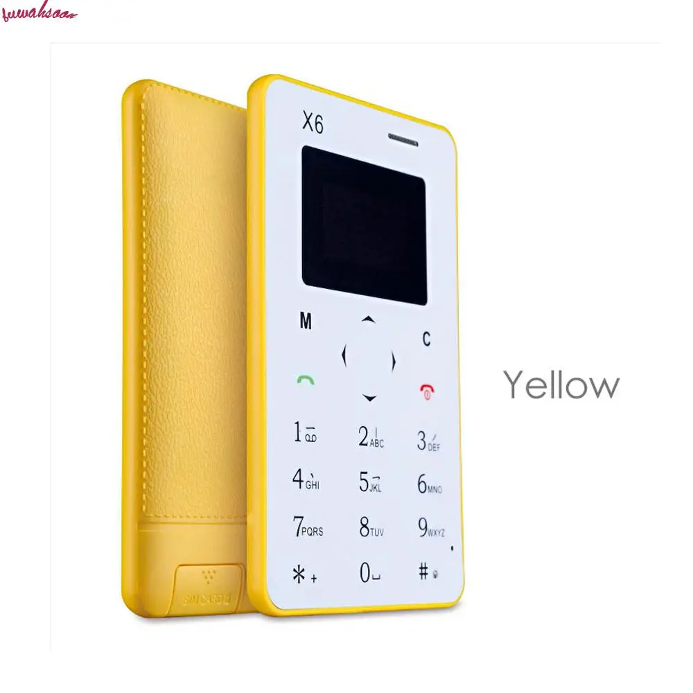 New arrival Ultra Thin AIEK/AEKU X6 Mini Cell Card Phone slim thin