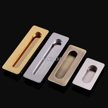 HOT 10PCS European Hidden Embedded Kitchen Door Furniture Handles Cupboard Wardrobe Drawer Cabinet Invisible Pulls Handles