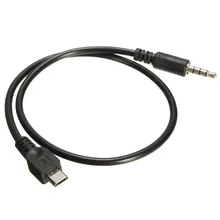 40cm Micro USB 2 0 to 3 5mm AUX Car Lead Jack USB Audio Cable Cord