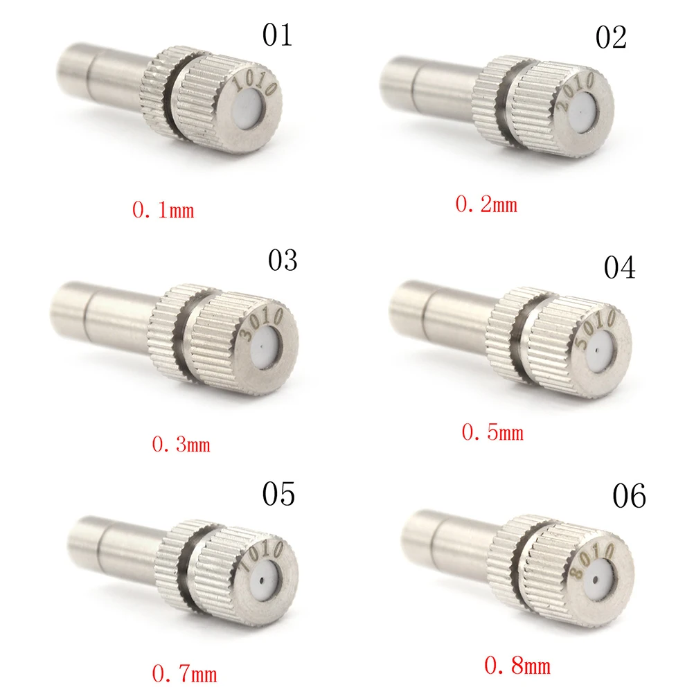 0,1-0,8 мм из металла низкого давления распыления запотевание глава сад пульверизатор резьбовых насадка для распыления запотевание запотевания распылитель