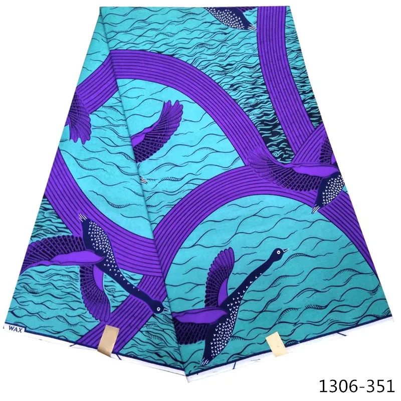 

Fashion Patchwork Ankara African 100% Cotton Wax Prints Fabric nigeria java Wax 6 yards African Fabric for Party Dress 1306-35