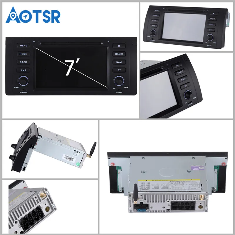 Discount 1 din Android 8.0 Car Multimedia for BMW E39 E53 X5 Radio 2001 2002 2003 with Car DVD Player GPS Navi 13