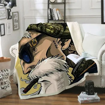 

2019 Cartoon Microfiber Plush Sherpa Throw Blanket Family Car Sofa Office Quilts Soft Bedding for Dropship