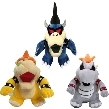 

3Pcs/Set Plush Toys Super Mario Bros Bowser Koopa Kuba Dragon Dark Bowser Stuffed Doll Soft Plush Doll Gift For Children 10-11"
