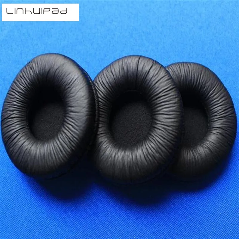 Linhuipad 1 пара 55 мм кожзам амбушюры гарнитура прочные костюм для sony MDR-G62 Rapoo H1000 PMX60 |