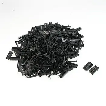 

50 Pcs FC1-24P Flat Ribbon Cable 2 Row 24 Pin IDC Socket Connector Black