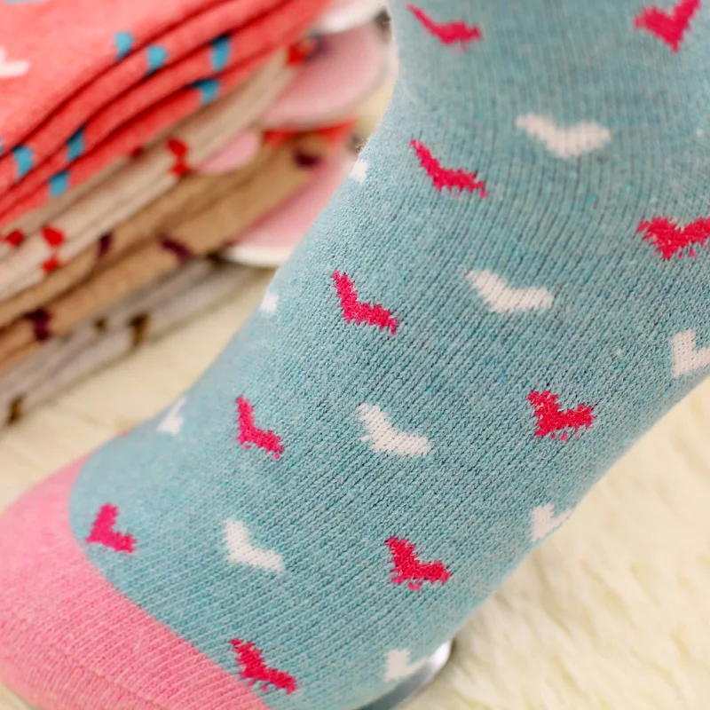 5Pairs/Lot Women Winter Thicken Warm Rabbit Wool Socks Female Thermal Snowflake Cotton Socks Woman Cartoon Animal Pattern Socks