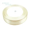 (25 yards/lot) 20/25/40mm rubans de satin crème blanc or bord en gros de haute qualité emballage cadeau rubans ► Photo 2/5