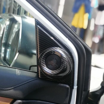 

ABS Carbon fibre For Honda CR-V CRV 2017 2018 Car interior A-pillar Speaker horn ring Cover Trim Car Styling Accessories 2pcs