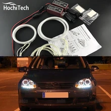 HochiTech WHITE 6000K CCFL Headlight Halo Angel Demon Eyes Kit angel eyes light for VW Volkswagen golf 5 MK5 2003-2009